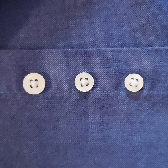 Claybrooke Blue Button Down Wrinkle Free Long Sleeve Dress Shirt Size 15.5 - Picture 5 of 7